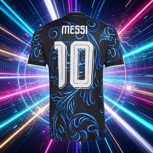 10# Messi 2026 Argentina Away Blue Short And Long Sleeve Soccer Jersey