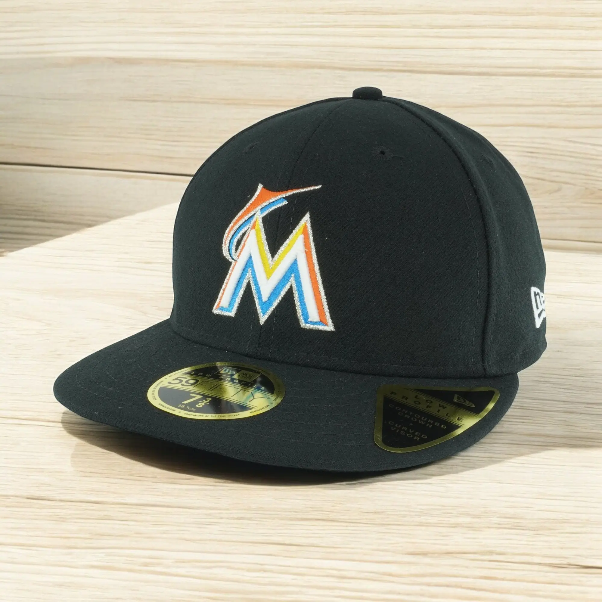 [70440178] Mens New Era MLB Low Profile Authentic 5950 - Miami Marlins Home 2018
