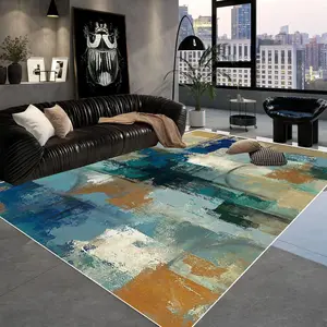 Abstract-Style Area Rug, Non-slip Washable Floor Mat, Decorative Carpet for Home Living Room Bedroom, Home Decor