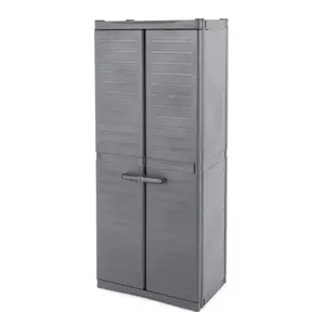 Gracious Living MaxIt Heavy Duty Premium Utility Cabinet w/ 3 Adjustable Shelves