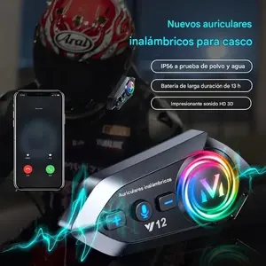 Latest Bluetooth-compatible Motorcycle Helmet Headphones, Waterproof Stereo Music, Ai Voice Assistant, Long Battery Life, Auto Answer Call Mic, Wireless Earbuds