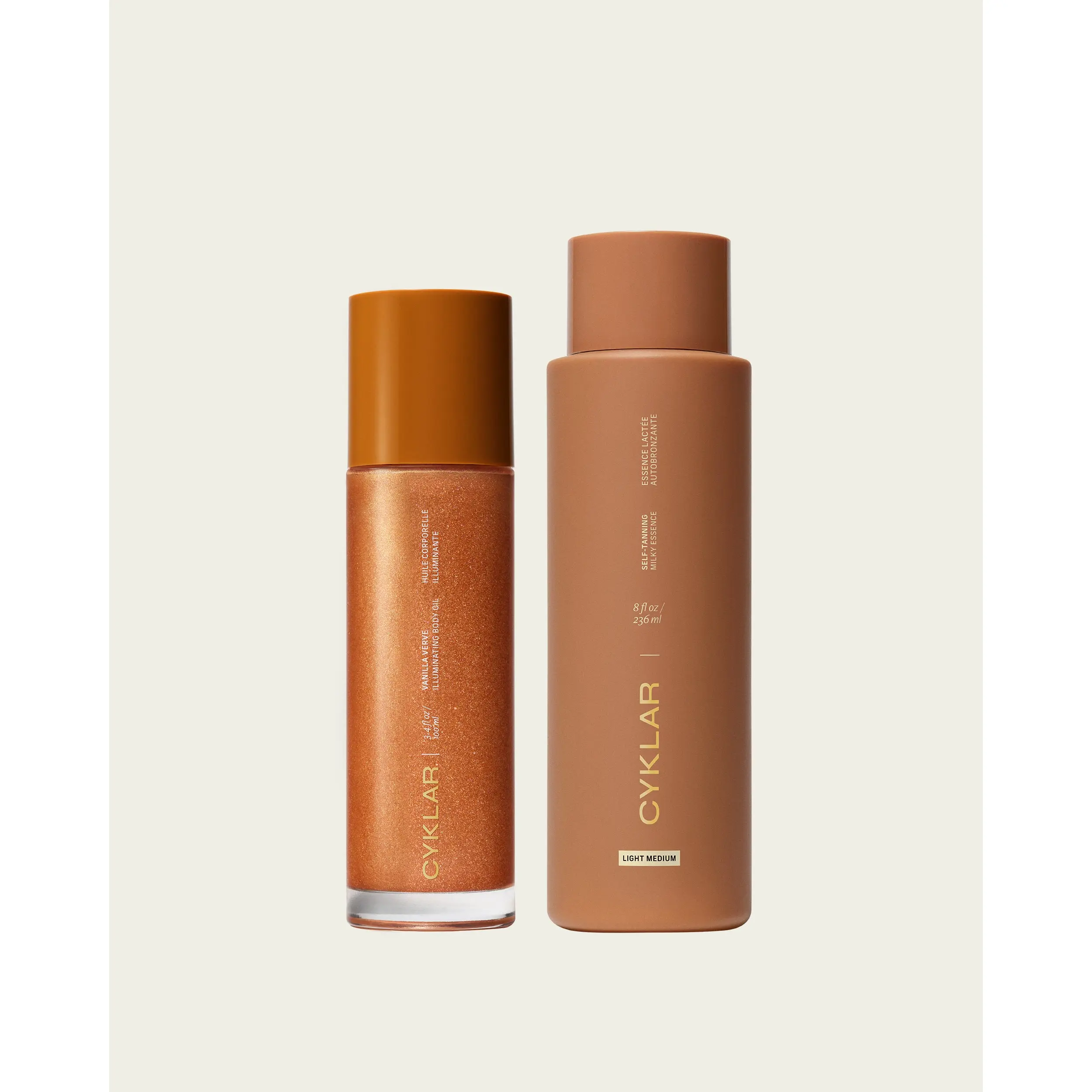 Getaway Glow Set - Self-Tanning + Illuminating Body Oil