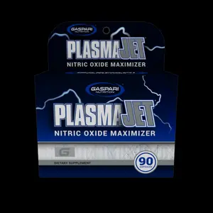 Gaspari Nutrition PlasmaJet Nitric Oxide Capsules - Stimulant Free, Pre Workout Pump, Supplement for Vascularity (90 Count)