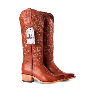 Annie WR Whiskey Cristal – Genuine Leather Cowboy Boot for Women | Marie RT Last | Leather Sole