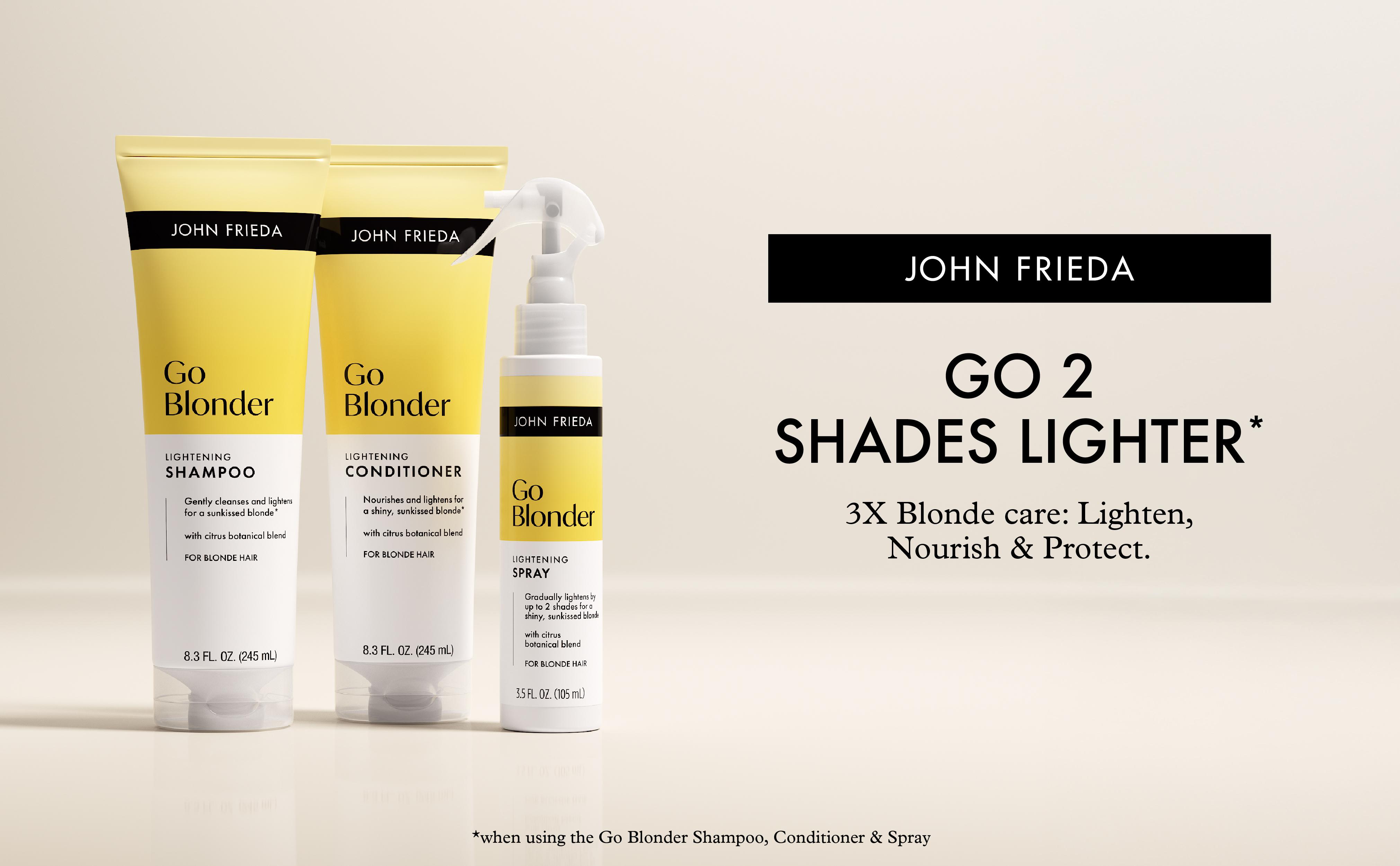 John Frieda Go Blonder Lightening Spray, Hair Lightener Spray for Blonde Hair, 3.5 Fl Oz John Frieda Go Blonder Lightening Spray, Hair Lightener Spray for Blonde Hair, 3.5 Fl Oz