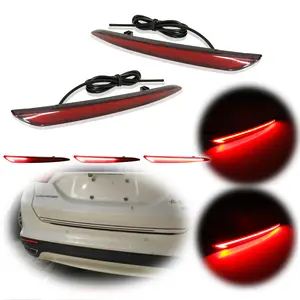 LED Rear Bumper Reflector Brake Tail Lamps Light For Ford Fusion Mondeo 2013 2014 2015 2016 2017 2018，Replace OEM DS73-515C0-AD