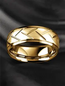 1 Pc Fashion Men's Stainless Steel Ring For Men Party Accessories Jewelry Gift Statement Multi Ring