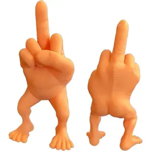 Funny Middle Finger Figure,  Figurine Desk Statue - , 7in