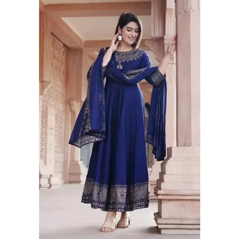 simple anarkali dress
