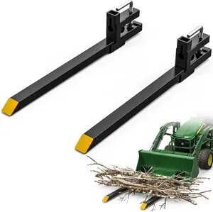YINTATECH 43" 2000lbs Clamp on Pallet Forks Heavy-Duty Tractor Forks Compatible Tractor Bucket Forks for Tractor Attachments, Skid Steer, Loader Bucket