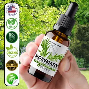 Organic Rosemary Tincture Get Green Human Herbal Liquid Supplement 60000mg for Daily Wellness and Natural Balance with Rosemary Extract