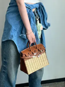 2026 Fashion Women's Handbag, Mother's Day Gift, Handmade Vine Basket Bag, Bir New Crossbody Bag, High-Quality Wedding Evening Bag