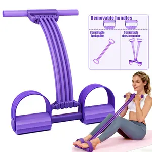 Multifunction Pedal Resistance Band, Elastic Pull Rope Fitness, Full-Body Workout at Home Gym, Exercise Sit-up, Yoga, Abdominal Training
