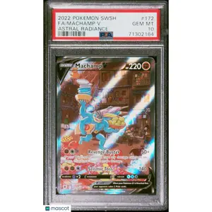 —Machamp V #172 Astral Radiance 2022 Pokemon Sword & Shield Astral Radiance— Fa Astral Radiance PSA 10
