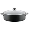 14" Nonstick Durable Cooking Pan with Lid - Compact Practical Kitchenware, Nonstick Saucepan, 14" Family Portions, Dishwasher Safe, Easy-Cleaning, Versatile for Multiple Meals