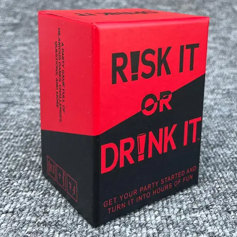 【Black Friday】Risk It or Drink It Drinking Game Cards, 150pcs/box Funny Challenge & Question Cards for Adults, Party Supplies for Home and Outdoor Parties