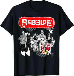 RBD Rebelde Tour 2023, Rebelde Concert. T-Shirt - Tylerjame Shop 56B0CNLGXCD4