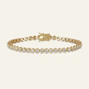 Bezel Tennis Bracelet