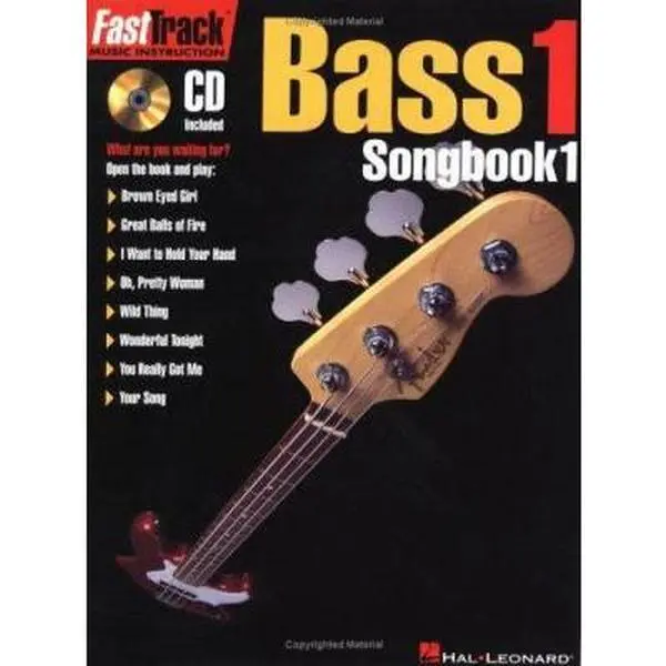 USED Book - Fasttrack Bass Songbook 1 - Level 1 by Hal Leonard Corp. (Paperback) - english