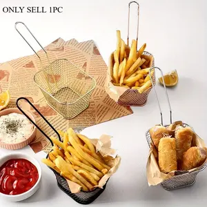 1pc Stainless Steel Oil Drain Rack - Perfect for French Fries, Frying, and Food Presentation!