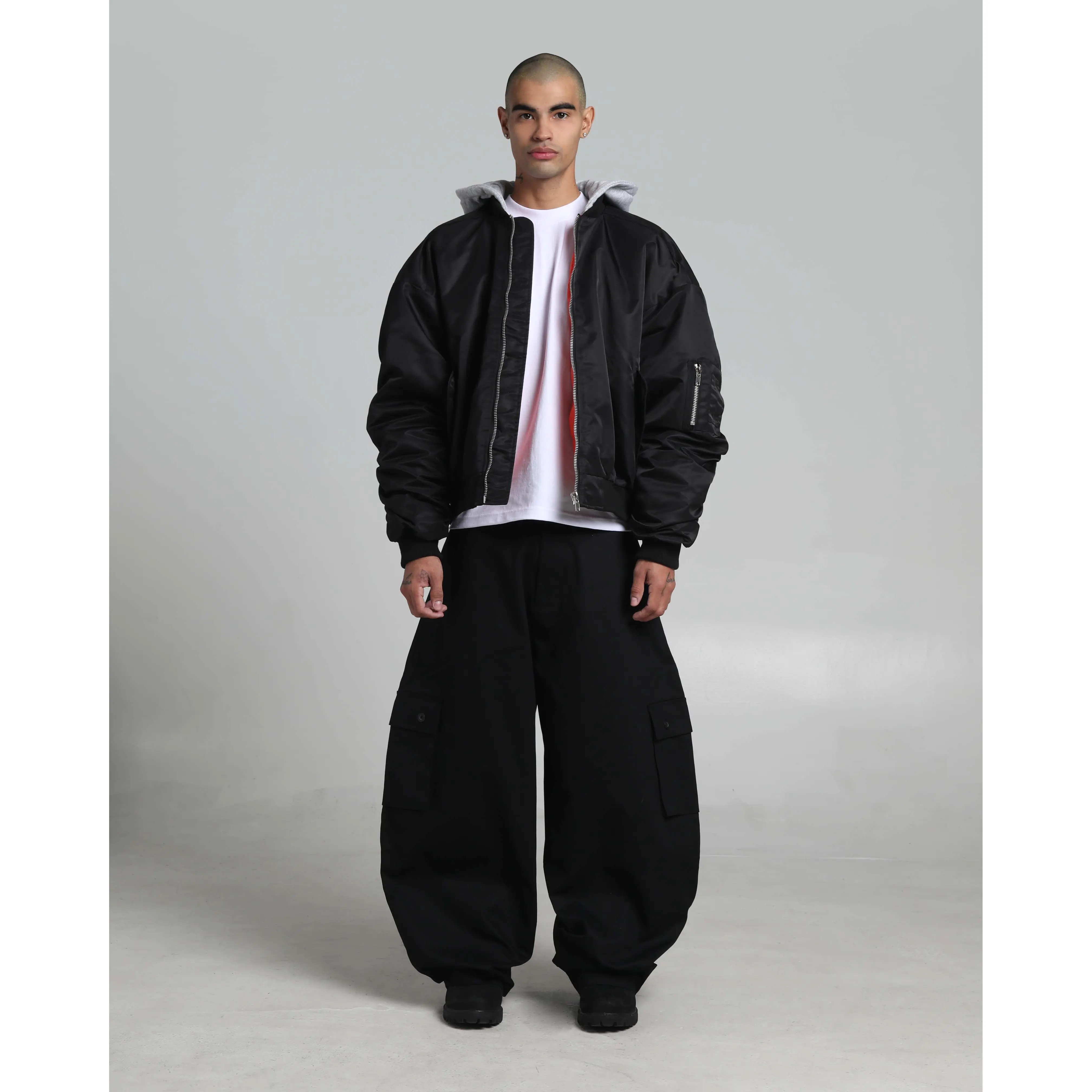 Drop Shoulder Bomber Jacket