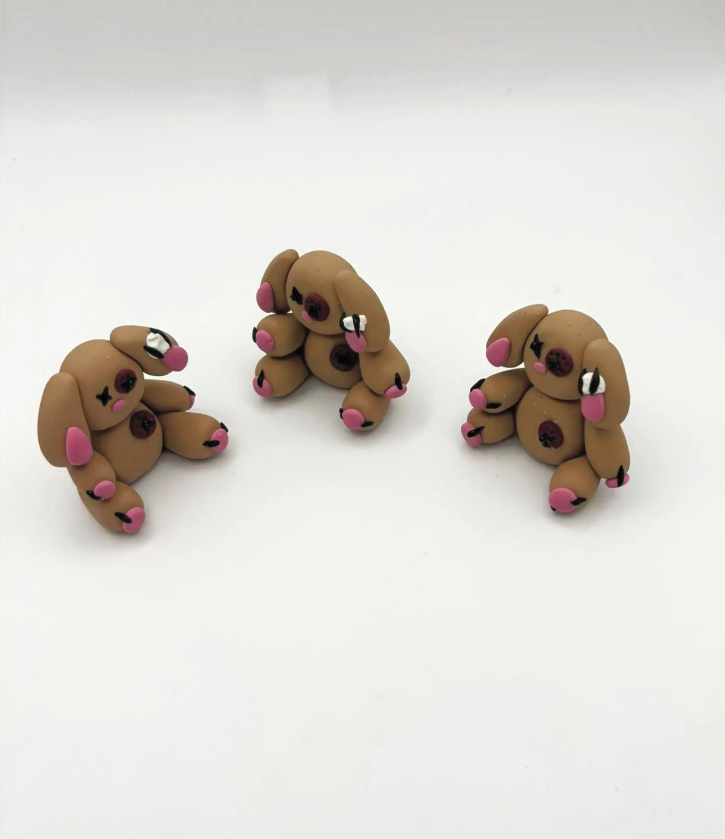 Patched Up Pals Bunny Rabbit Perfectly Imperfect Polymer Clay Critter
