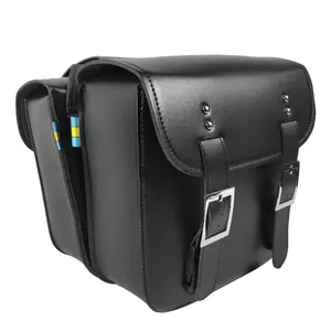 Motorcycle Saddle Bag Tool Storage Pouch Large Capacity Motorbike Side Bags 2 piece/set PU Leather Motorcycle Accessories
