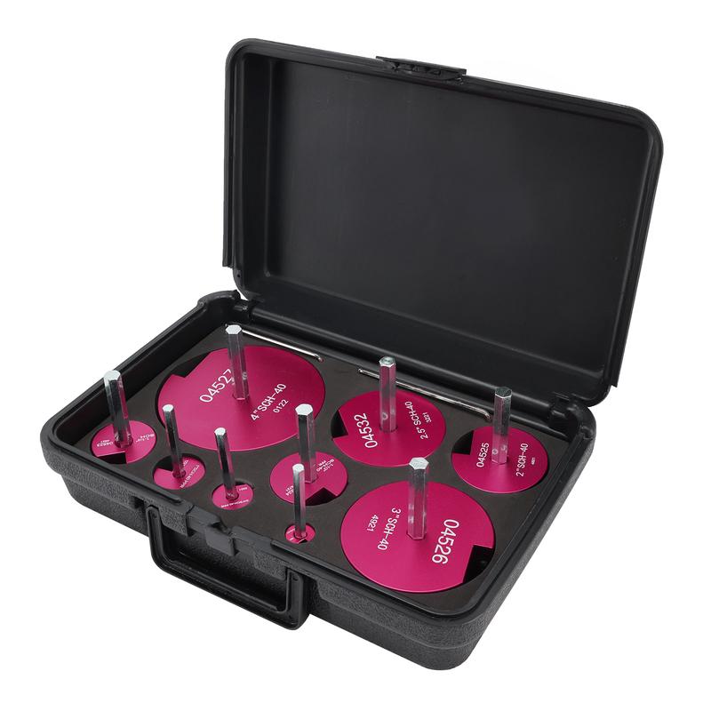 Areyourshop Mechanical Cutting Tool Set - Professional Plastic Pipe Reamer Kit for 1/2" Drills, High-Precision Alloy Cutters for PVC CPVC ABS Pipes Includes Sturdy Case