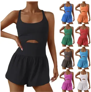 AuroraBTQ FP Movement Runsie Romper, Preppy Athletic Romper, Yoga Romper, Gym Outfit Quick Dry Water-Resistant Breathable Comfortable Unisex Man Woman