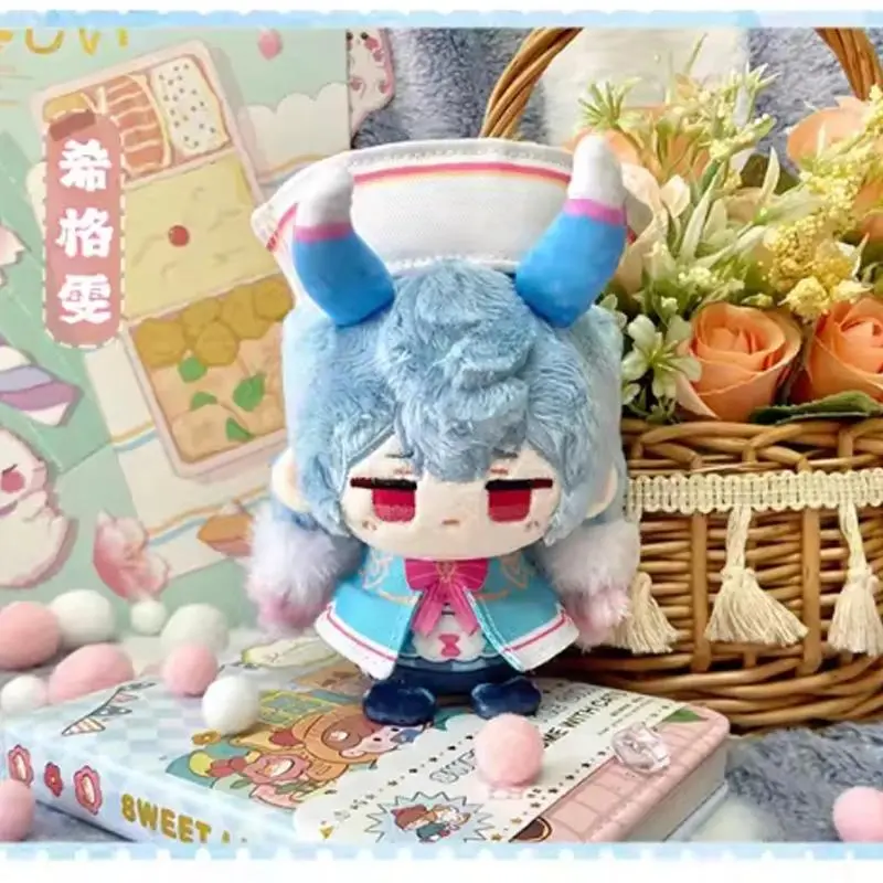 10cm Genshin Impact Plush Illuga Nefer Columbina Dottore Furina Durin Stuffed Dolls Toys Bag Pendant Keychain Birthday Gift