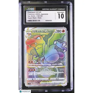 2022 Pokemon—Charizard VSTAR #118 Star Birth—Hyper Rare Holo Japanese CGC 10