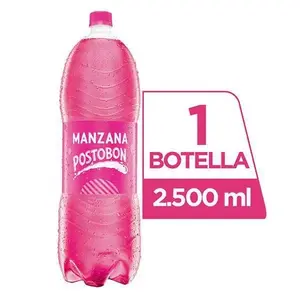 Postobon Manzana 2.5L Apple Flavored Colombian Soda Refreshing Drink