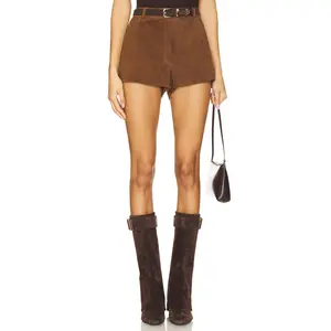 ZUT x REVOLVE Waistband Shorts in Camel Suede