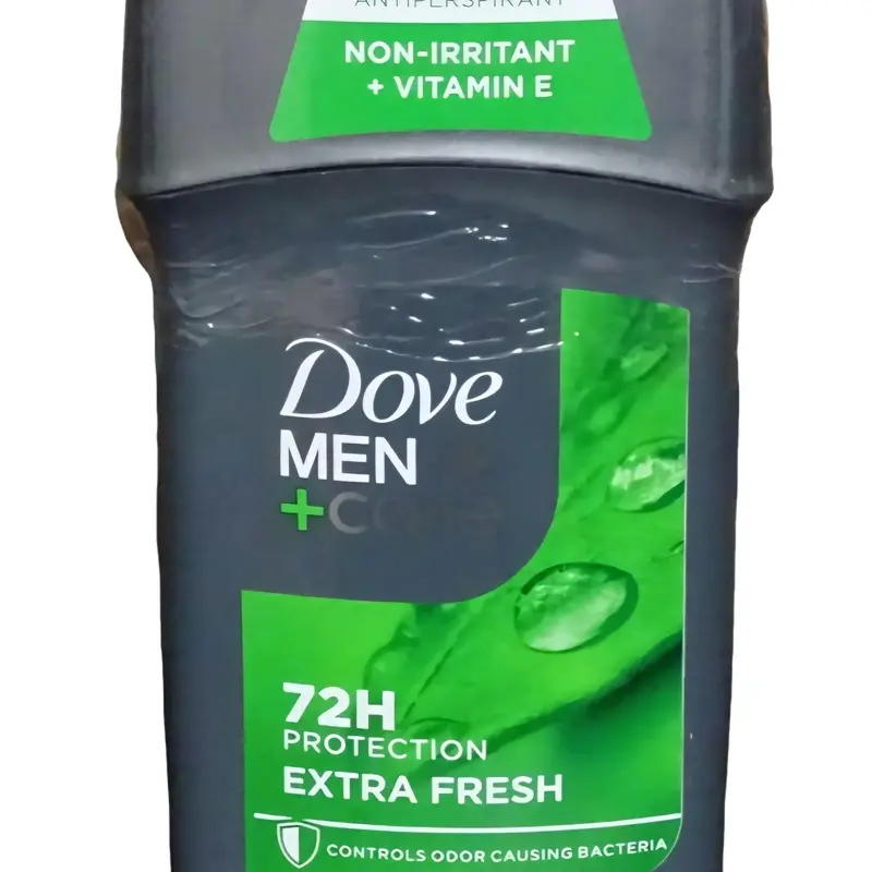 Dove Men+Care Antiperspirant Deodorant Stick Extra Fresh 2.7 oz 72H Protection Non-Irritant Vitamin E for Men Long-Lasting Citrus Scent