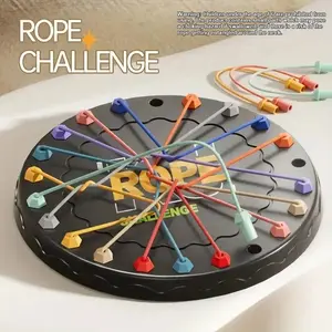 Colorful Rope Challenge Board Game, Family Board Games, Enhances Logic & Creativity, Perfect Gift for Teens, Family Entertainment, Valentine's Day, Christmas