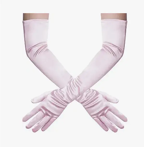 Long Opera Satin Gloves for Women