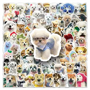 100 Adorable Dog and Pet Funny Emoji Stickers, Suitable for Scrapbooks, Diaries, Laptops, Water Bottles, Cars, and Other Items. A Gift with A Positive Message and Based on Beliefs. Car Decorative Sticker