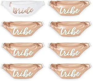 Bachelorette Party Bride Tribe Fanny Packs - 8 Bags | Rose Gold Bridesmaid Favors, Bachelorette Party Decorations, Bride To Be Gift, Bach Favor, Bridal Shower
