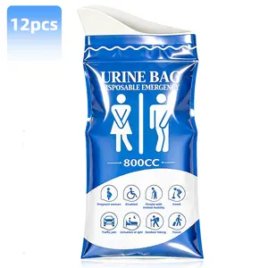 Disposable urine bags, 12-pack, travel urine bags for men and women, 800ml emergency portable urine bags and vomit bags, unisex urine bags, suitable for outdoor hiking, camping, traffic jams, pregnant women, patients and other occasions.#weeklydeals