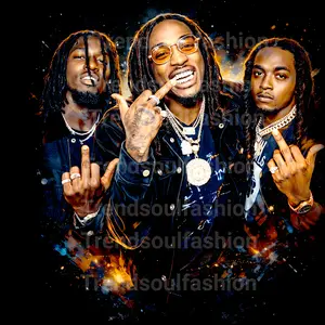 12 inch Hip Hop Half Tone DTF Heat Transfer Design for Clothing T-shirts Jackets Bags Pillowcases Easy to Use Ironing Pattern