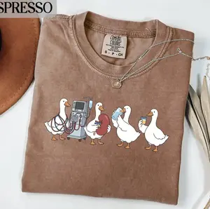 Comfort Colors Nephrology Goose T-Shirt, Dialysis Shirt, Funny Medical Graphic Tee, Kidney Shirts, Doctor Nurse Shirt, Gift for Nurse, Unisex Tshirt
