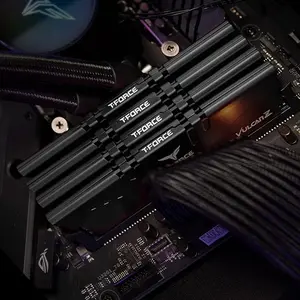 TEAMGROUP T-Force Vulcan Z DDR4 16GB Kit (2x8GB) 3200MHz (PC4-25600) CL16 Desktop Memory Module Ram Black TLZBD416G3200HC16FDC01