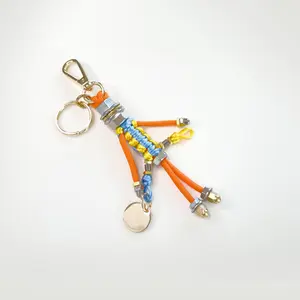 Robo punk bag charm in orange