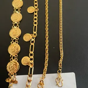 24k Gold-Plated Coin Bracelet