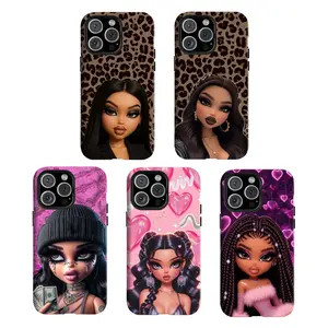 Y-Y2K Baddie Aesthetic Phone Case, Leopard Print Pink Heart Luxury Protective Cover,Having good protective properties,for iPhone 16 15 14 13 12 11 17Pro Max,for Samsung S25 S24 S23 S22 Ultra,Protective Cover,give her/him a gift for Christmas and Th