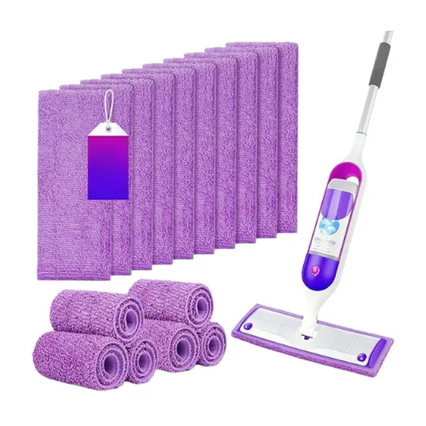16-Pack GLIMGLINT Reusable Microfiber Mop Pads for Swiffer PowerMop and 13"-15" Spray Mop, Washable Floor Cleaning Pads, Multi-Surface