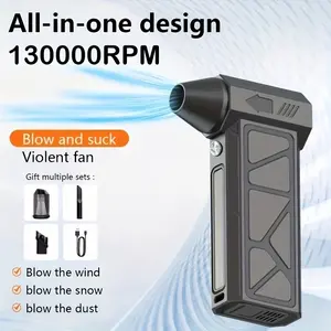 13W Ultra-Powerful Air Duster: 13K RPM forViolent Dust/Snow Removal. Blast Away Debrisfrom PCs, Car AC Vents & Seat Corners,  Furniture,Yard Leaves & Pet Hair. High-Speed HandheldBlower with Brushless Motor.
