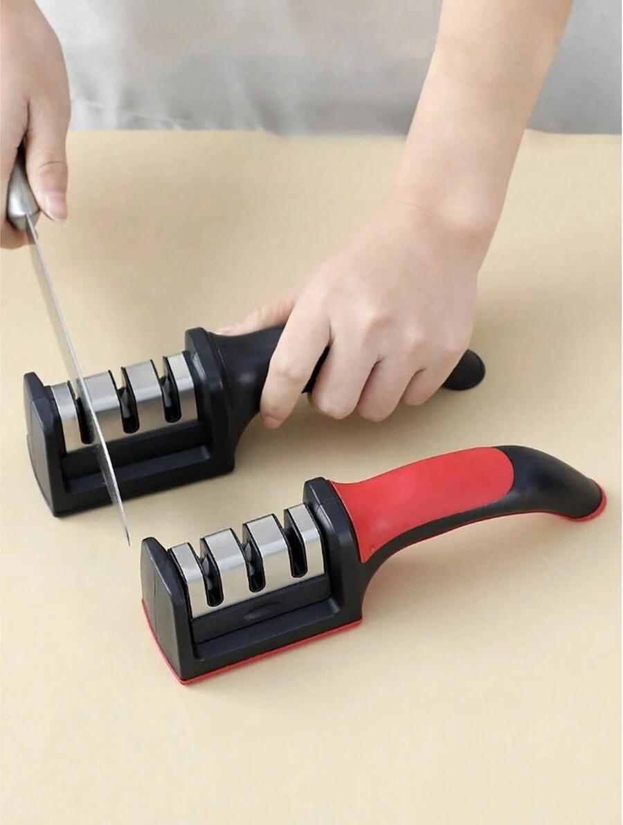 Sharpener Four-Section Rapid Sharpening Diamond Sharpening Multifunctional Sharpening Kitchen Knife Sharpening Stone Hand-Held Sharpening,Kitchen Accessories,Cocina