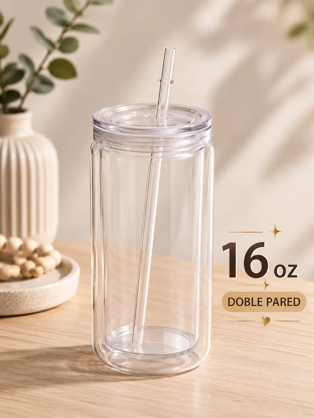 Personalized 16 oz Snow Glowe Glasses, Kitchenware for Coffee & Tea Use