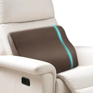Support Pillow for Recliner,Large Memory   Support Cushion for Sofa & Gaming Chair,  Backrest Pillow Comfortable Couch Cushion with Machine Washable Cover,Coffee